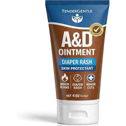 Vitamin A&D Ointment for Baby Diaper Rashes - 4 oz of A and D Ointment for Adults, Seniors, and Babies