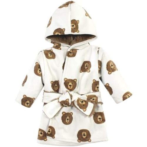 Hudson Baby Unisex BabyMink with Faux Fur Lining Pool and Beach Robe Cover-ups