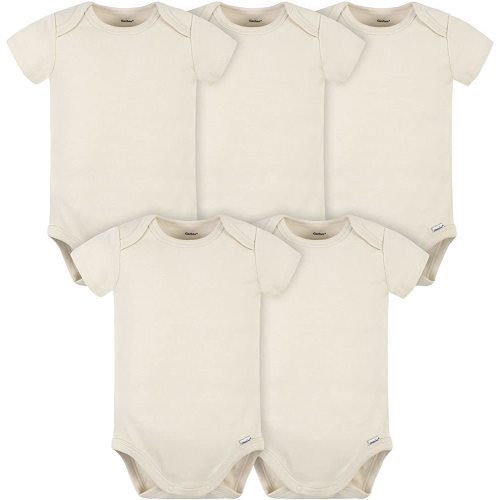 Gerber unisex-baby 5 Pack Onesies Multi-packs Bundle Interlock 180 GsmShirt