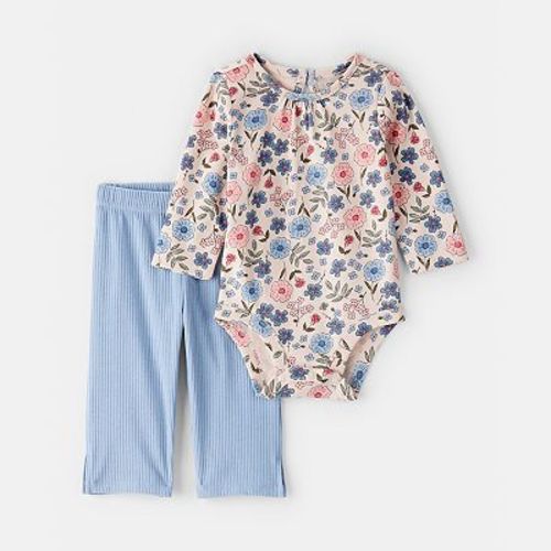 Baby Girl Carter's 2-Piece Floral Bodysuit & Pant Set