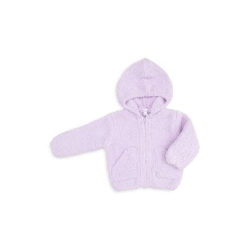 Girls' Chenille Hooded Jacket - Baby, Little Kid   - Color: Lavender - Size: 12-18M