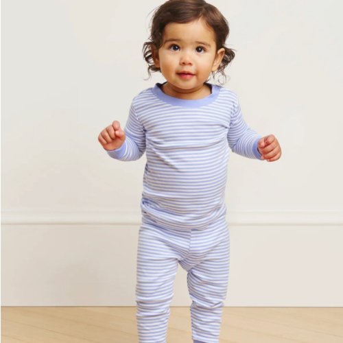 LAKE | Pima Cotton Pajamas | Baby Long-Long Set | Hydrangea