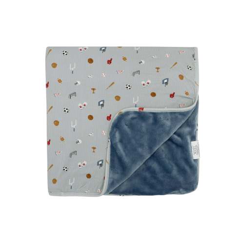 Sports Zone Small Ribbed Toddler Blanket