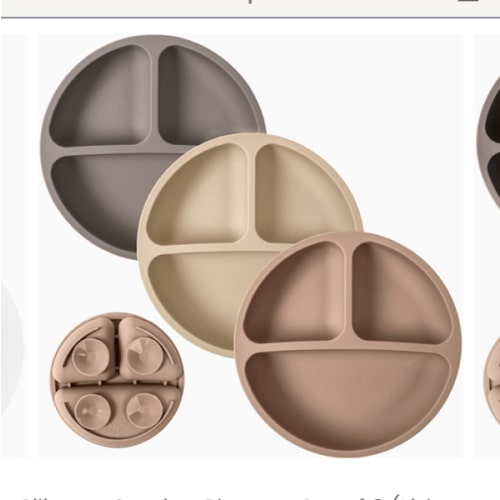 Silicone Suction Plates with Lids | WeeSprout