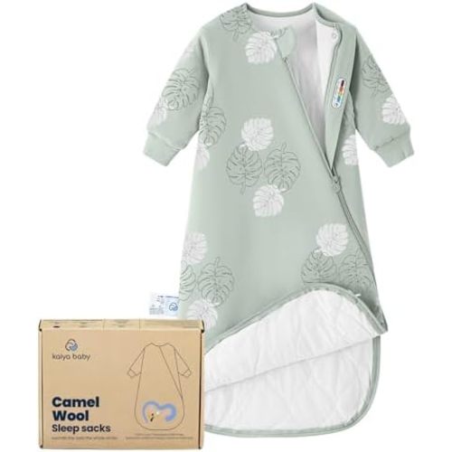 kaiya baby Unisex Sleeping Bag for Babies and Toddlers 2.5 Tog Sleep Sack, Long Sleeve Sleep Sack, Wearable Blanket Baby