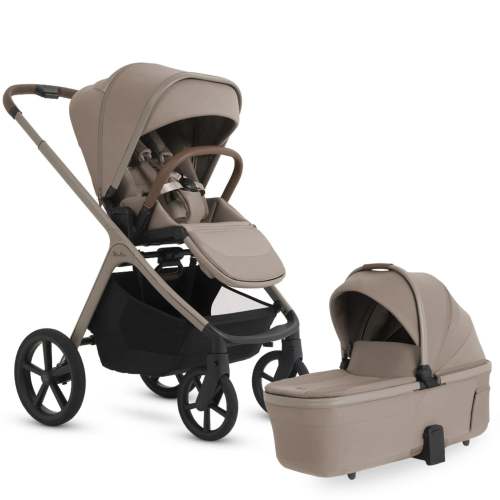 Silver Cross Cove 2 Full-Size All-Terrain Stroller + Bassinet Bundle - Champagne