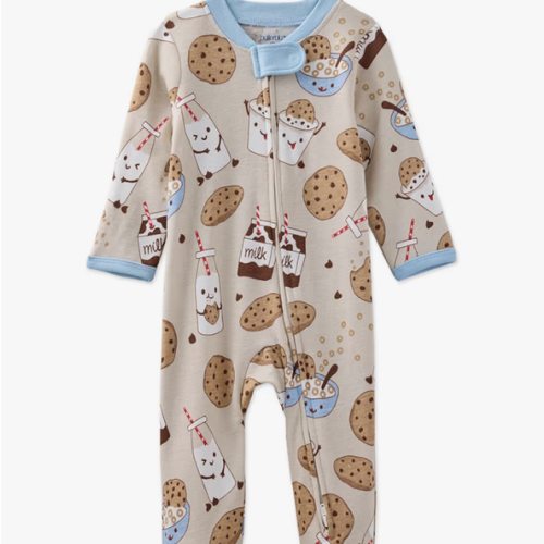 Butterblu Scout Sleep & Play 100% Organic Cotton Footed Zip Front Sleeper Pajamas for Baby Boys, Girls, Unisex