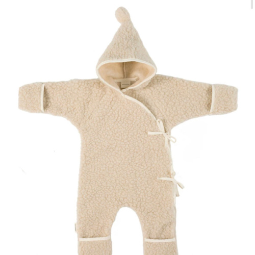 HARRODS X BINIBAMBA MERINO WOOL SNUGGLESUIT BABY ROMPER