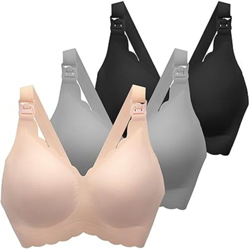 Nursing Bras for Breastfeeding, Seamless Ultra Comfort Maternity Bra, Natural Shape Pregnancy Bras for Women