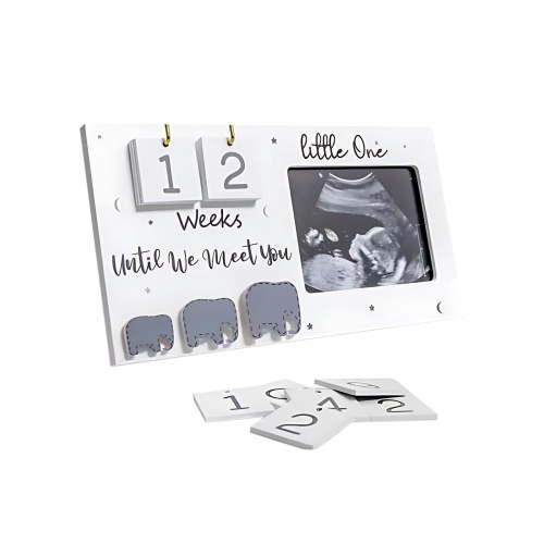 JoyMoreHome Ultrasound Picture Frames, Sonogram Picture Frame with Countdown Weeks, Ultrasound Frame for Announcement Sign, Expecting Mom Parents to be Unique Gifts for Pregnant Women