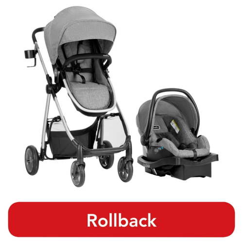 Evenflo Omni Plus Modular Travel System with LiteMax Sport Infant Car Seat, Mylar Gray, Unisex