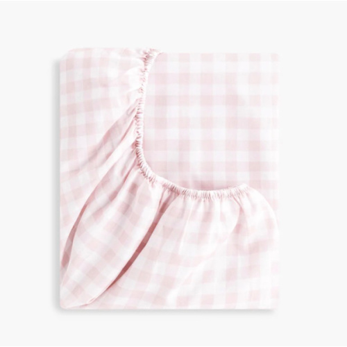 Picnic Gingham Crib Sheet - Pink