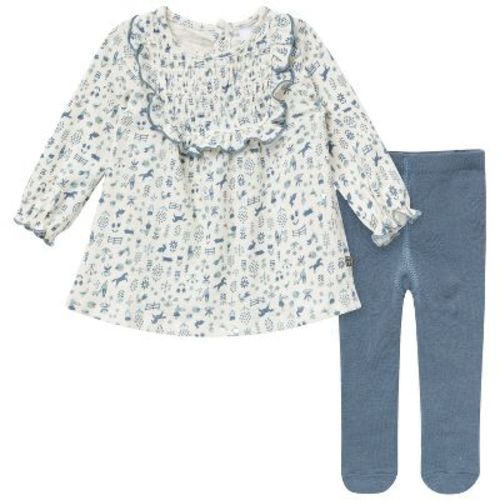 Modern Moments by Gerber Baby Girls' 2-Piece Dress and Tights Set