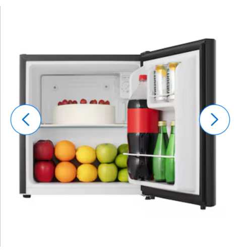 Hisense 1.6-cu ft Mini Fridge ( Black ) ENERGY STAR in the Mini Fridges department at Lowes.com