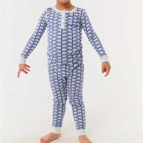 Roller Rabbit Kids Hathi Pajamas (blue