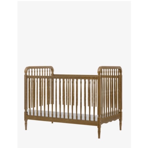 Liberty Namesake 3-in-1 Convertible Spindle Crib with Toddler Bed Conversion Kit