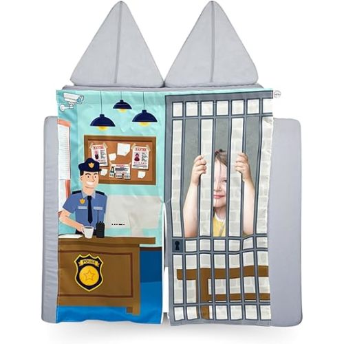 Couch Swag Play Panel for Childrens Foam Sofa Kids Couch (Police)