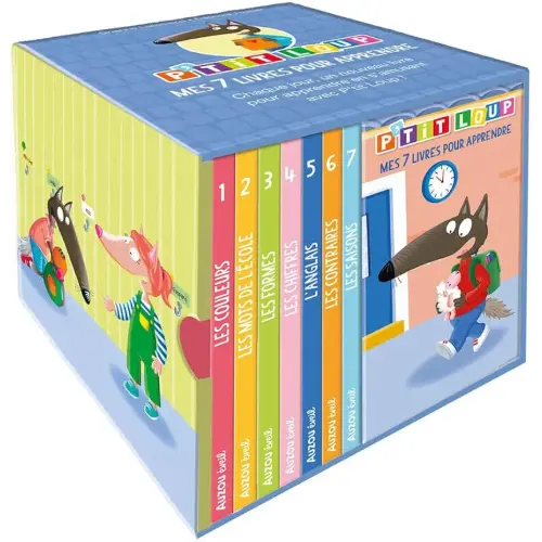 BIBLIOTHÈQUE P'TIT LOUP - MES 7 LIVRES POUR APPRENDRE