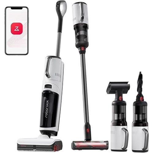 roborock Dyad Pro Combo Wet Dry Vacuum Cleaner, 5-in-1 Cordless Vacuum for Multi-Surface, 17000Pa Suction, Vanquish Wet and Dry Messes, Self-Cleaning & Drying, Perfect for Sticky Mess and Pet Hair