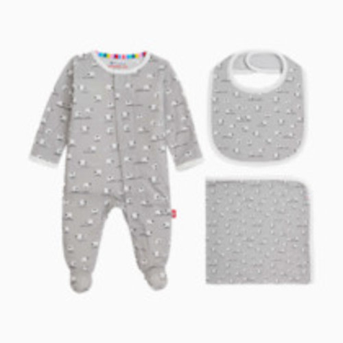 Magnetic Me Modal Magnetic 3 Piece Gift Set - Ba Ba Baby Grey, Newborn