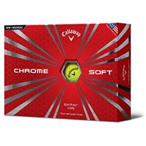 Callaway Chrome Soft Golf Balls, Prior Generation, (One Dozen) - Yellow