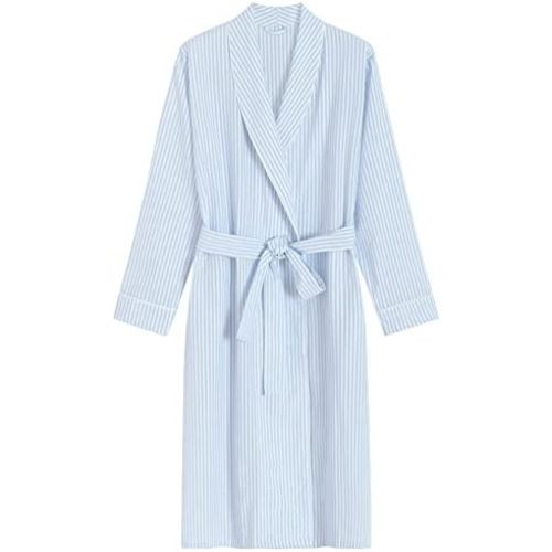 Latuza Women's Seersucker Robe Cotton Bathrobe with Pockets