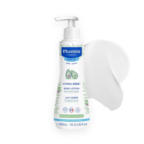 Mustela Hydra Bebe Body Lotion - Daily Moisturizing Baby Lotion with Natural Avocado, Jojoba & Sunflower Oil - 10.14 fl. oz.