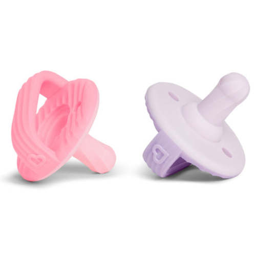 Sili-Soothe & Teethe™ Silicone Pacifier & Teether, 2pk