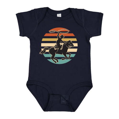 Inktastic Rodeo Team Roping Cowboy Boys or Girls Baby Bodysuit