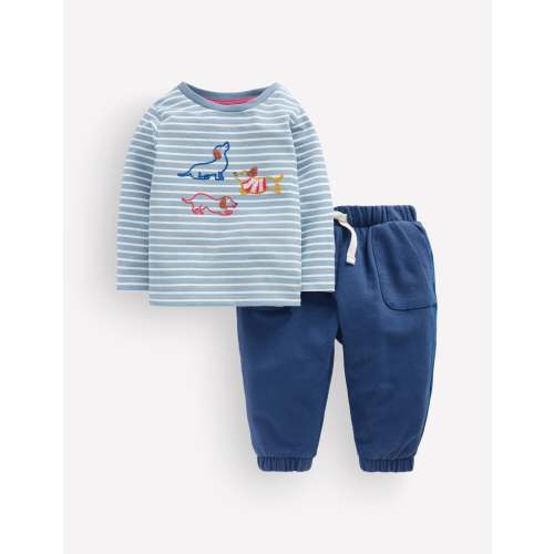Appliqué Jersey Play Set - Blue Puppy | Boden USA