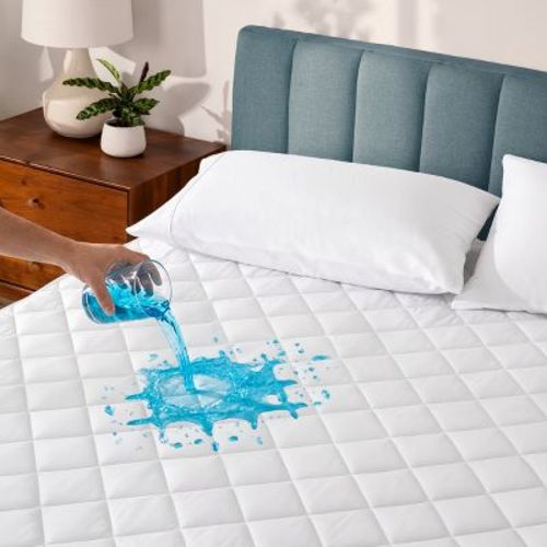 Waterproof Quilted Mattress Pad by Bare Home - King