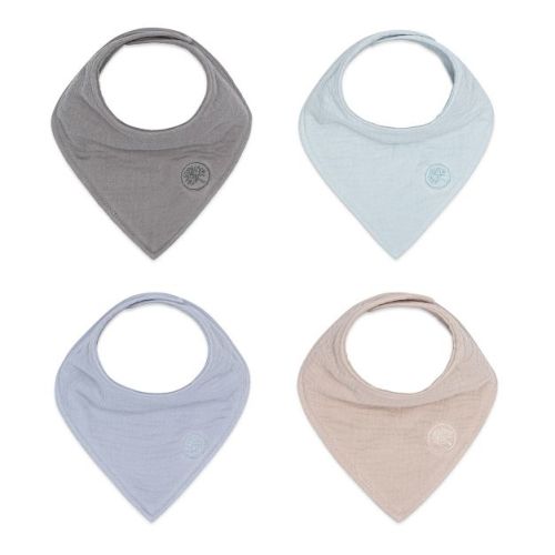 Parker Baby Co. Stormy Muslin Bandana Drool Bibs 4 Pack
