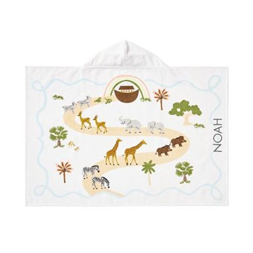 Noah Ark Baby Beach Hooded Towel , Multi