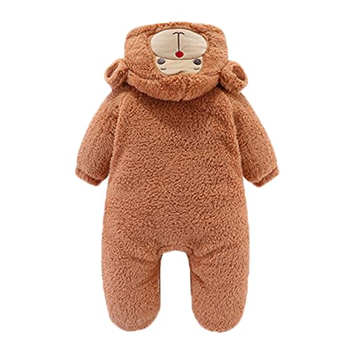 Gaorui Newborn Baby Jumpsuit Outfit Hoody Coat Winter Infant Rompers Toddler Clothing Bodysuit Cartoon