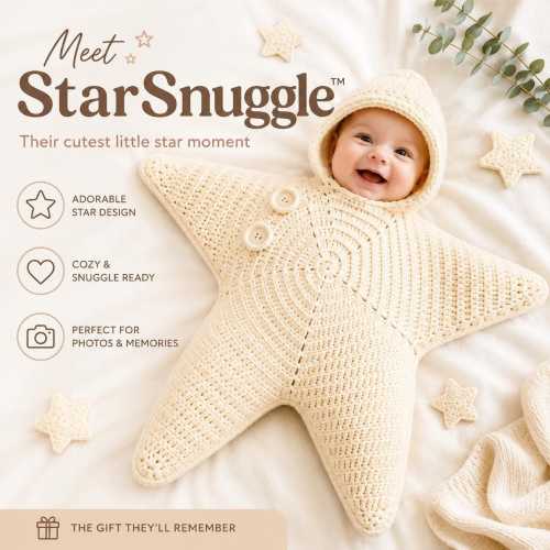 StarSnuggle™ — Cozy Star-Shaped Baby Romper