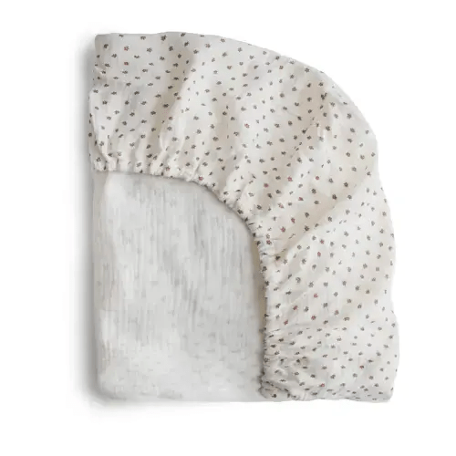 Mushie Extra Soft Muslin Crib Sheet