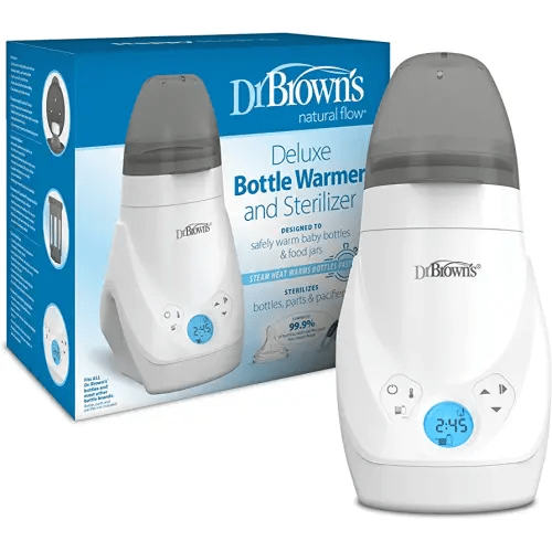 Dr. Brown’s Deluxe Baby Bottle Warmer and Sterilizer for Formula, Breast Milk, and Baby Food Jars