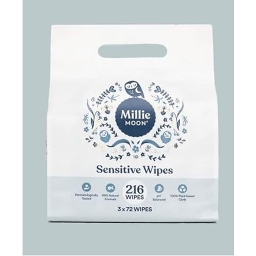 Millie Moon Sensitive Baby Wipes - Plant Based (216)