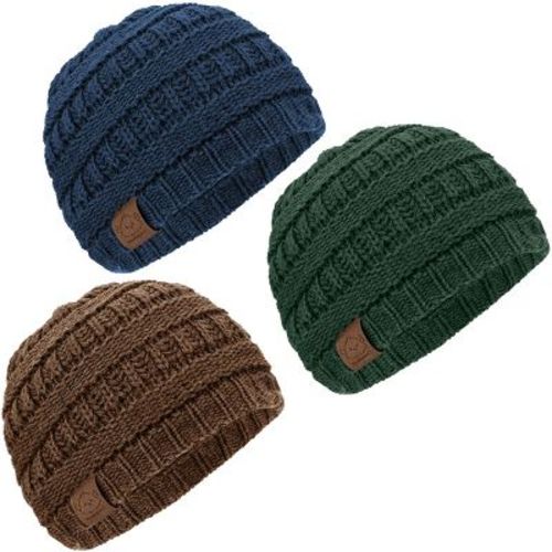 KeaBabies 3pk Warmzy Baby Beanies, 0-36 months Baby Hats, Kids Winter Hat for Baby Boys, Girls, Newborn, Infant, Toddler (Icelandic, S)
