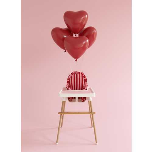 Raspberry Ripple High Chair Cushion Cover - Fits Ikea Antilop