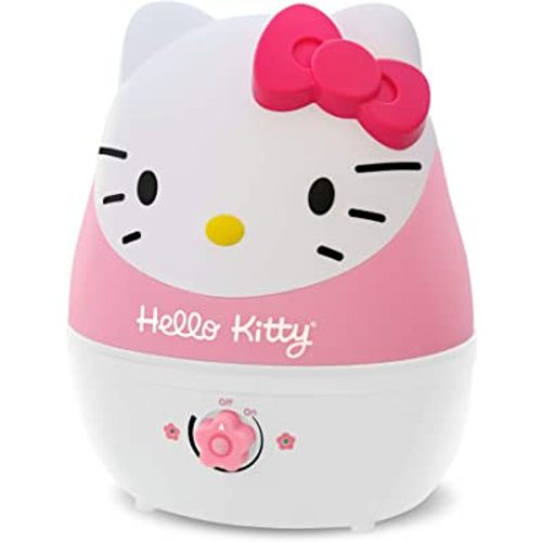 Crane Adorables Ultrasonic Humidifiers for Bedroom and Baby Nursery, 1 Gallon Cool Mist Air Humidifier for Large Room or Kid's Room, Humidifier Filters Optional, Hello Kitty