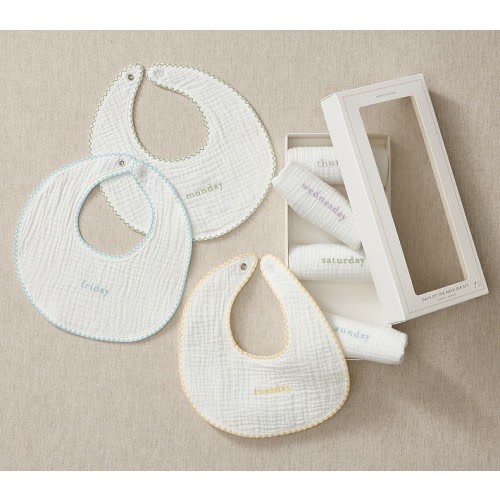 Days of the Week Bib Set of 7