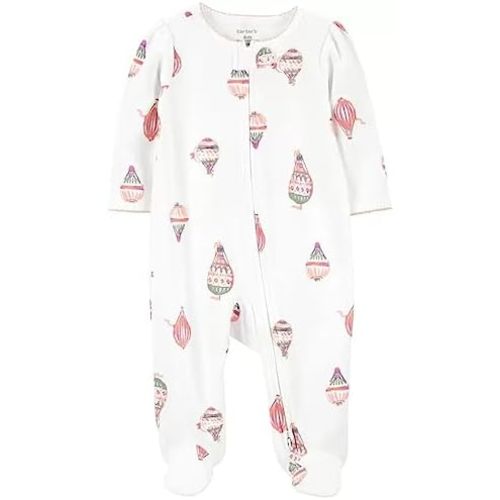 Carter's Girls' 1-Piece 100% Snug Fit Footie Sleeper PJs