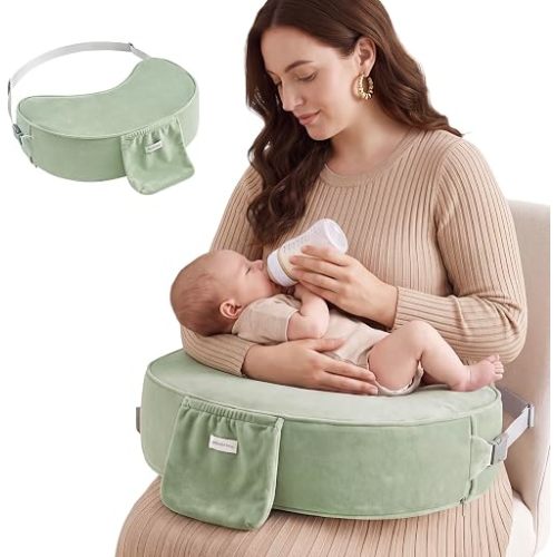 Blissful Diary Nursing Pillow for Breastfeeding - Classic - Sage Green