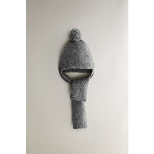CASHMERE SCARF HAT - Gray | ZARA United States