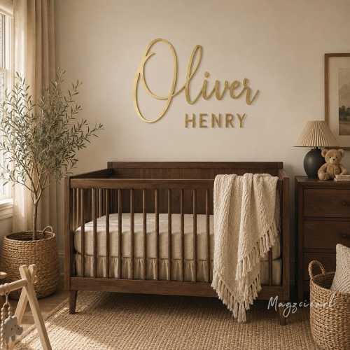 Custom Acrylic Nursery Name Sign: Personalized Kid Name, Custom Nursery Sign, baby name sign, Nursery Art, nursery name sign,