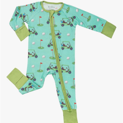 LollyBanks Baby Pajamas, 2-Way Zipper Romper, 95% Viscose Made from Bamboo and 5% Spandex, Baby Sleepers