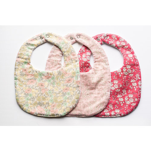 Liberty London Baby Bib: Floral Print Tana Lawn Cotton