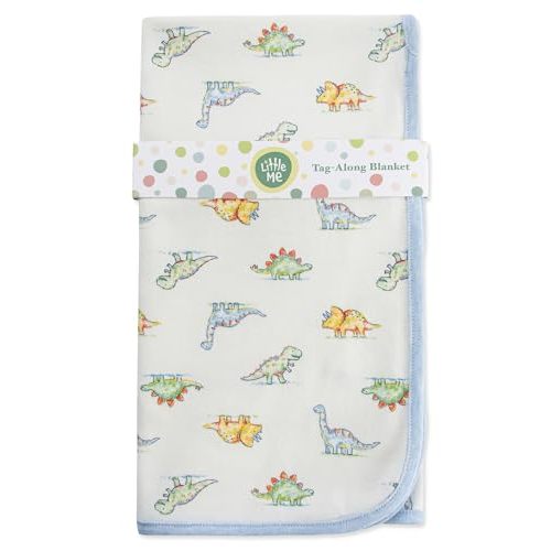 Little Me Blankets for Baby Boys' Dinomite Dinosaurs Swaddling Receiving Blanket, 30 x 27 Inches