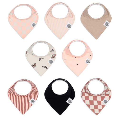 Bandana Baby Bibs | Butterfly Set - 8 Pack | Parker Baby Co.